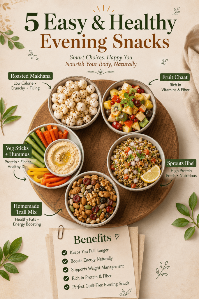 5 Easy Evening Snacks That Are Healthy Too